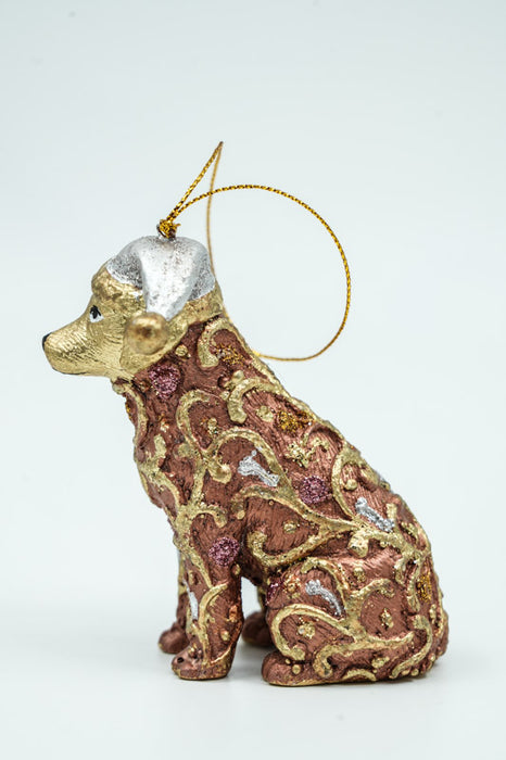 Hänger Golden Retriver "Freddy" mit Mütze 9cm