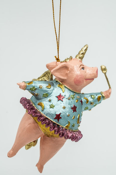 Hänger Schweinchen "Cosmic" mit Einhorn 9cm