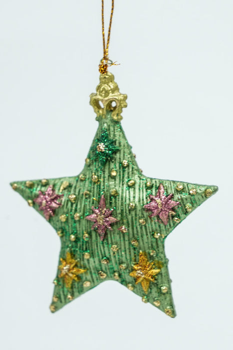 Hänger Stern "Starlight" grün 9cm