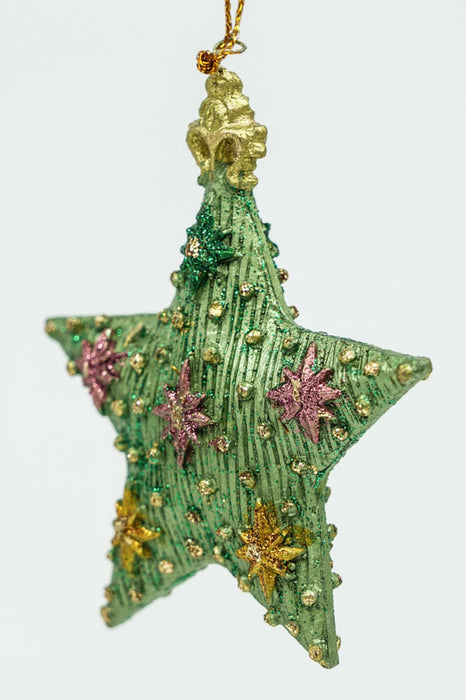 Hänger Stern "Starlight" grün 9cm