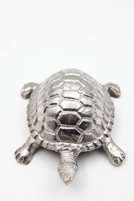 turtle silver-colored 13.5 x 9.5 x 5 cm