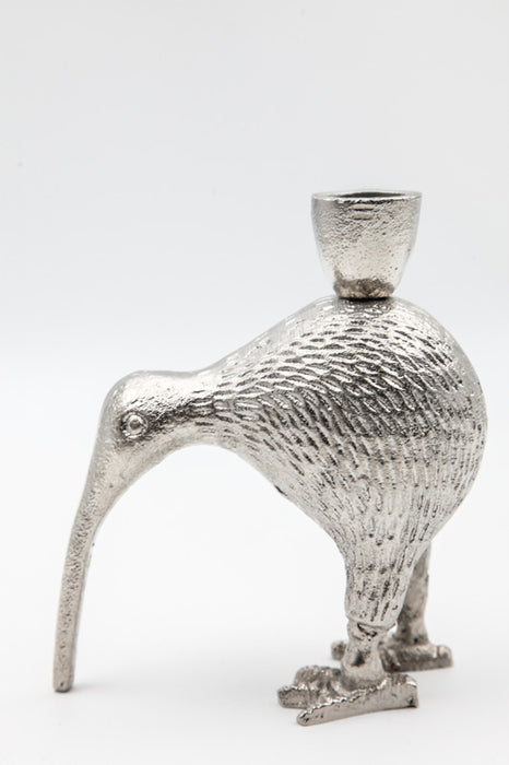 Candlestick Kiwi silver-colored 12.75 x 7 x 14 cm