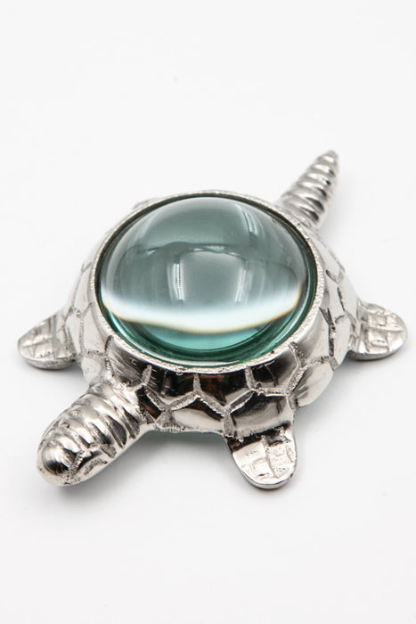 Loupe tortue argent 12 x 9 x 4 cm