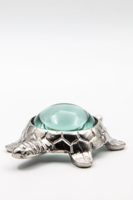 Loupe tortue argent 12 x 9 x 4 cm