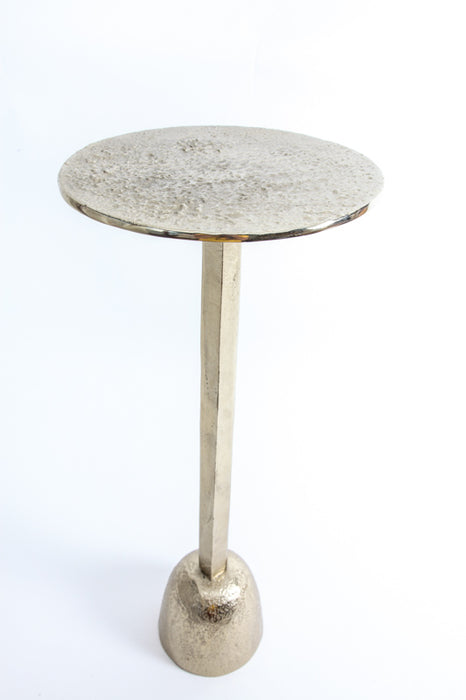 Table de bistro ronde dorée 28 x 28 x 72,5 cm