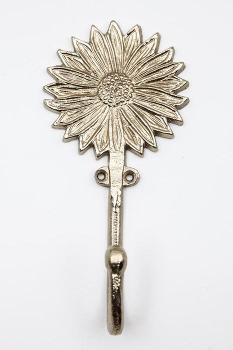 Coat hook sunflower gold-colored 17.75 x 8 x 4.5 cm