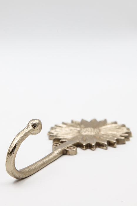 Coat hook sunflower gold-colored 17.75 x 8 x 4.5 cm