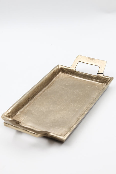 serving tray gold-colored 28 x 14 x 3.5 cm