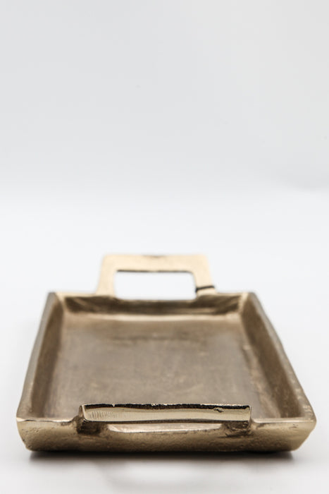 serving tray gold-colored 28 x 14 x 3.5 cm