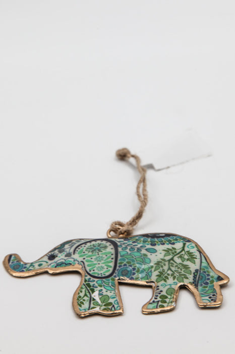 Pendant Elephant in Enamel Print 10 x 6.5 cm