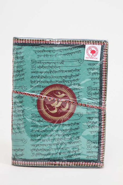 Notebook large handmade petrol OM