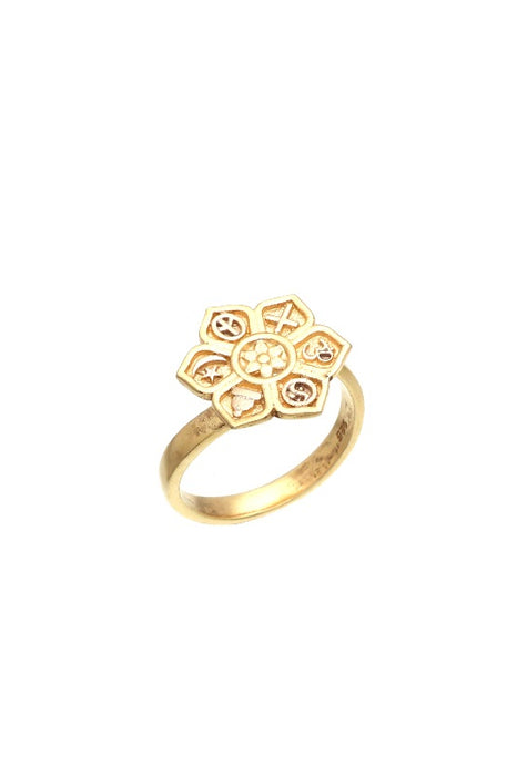 Ring brass gold plated