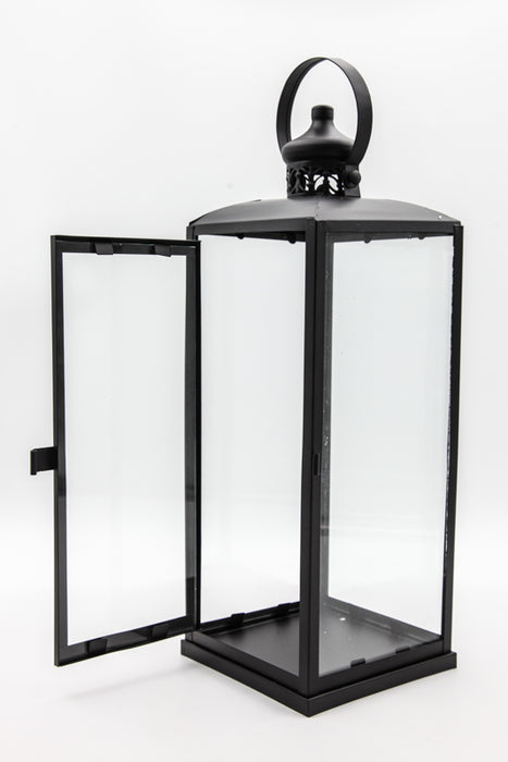 Lantern square black 14 x 14 x 39.5 cm