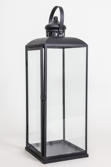 Lantern square black 18 x 18 x 51 cm