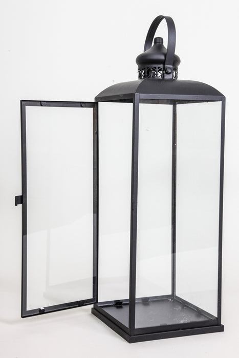 Lantern square black 18 x 18 x 51 cm