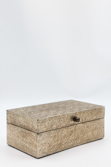 Box aluminum decorated 20 x 12 x 7.5 cm