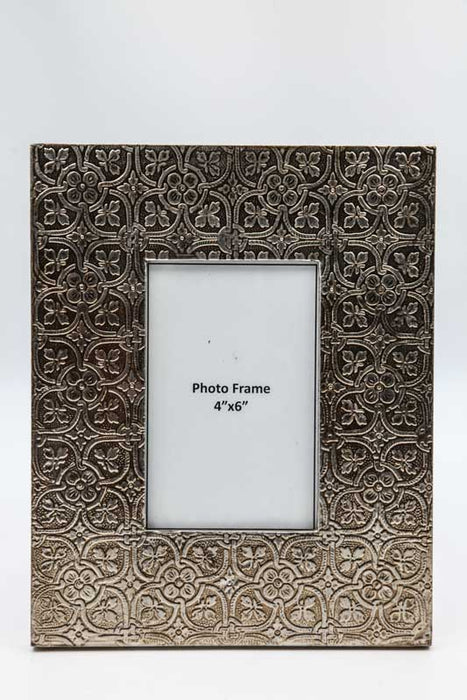 Picture frame aluminum decorated 10 x 15 cm