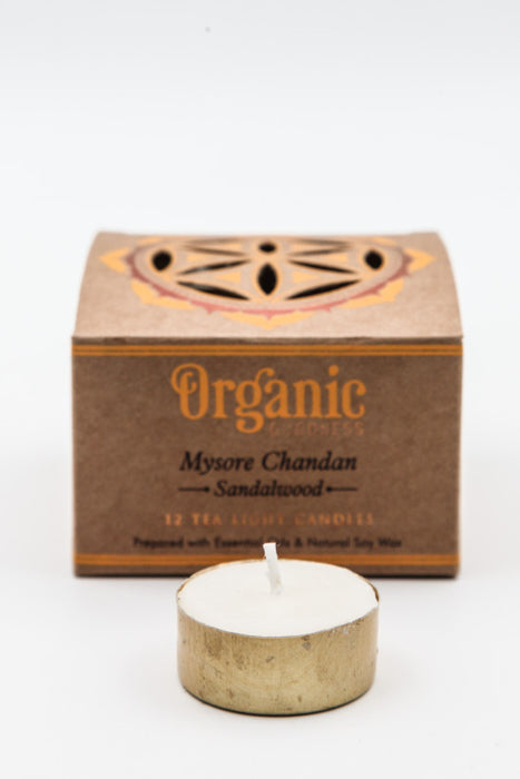 Tealight Organic Goodness - Mysore Chandan - Sandalwood 10 gr