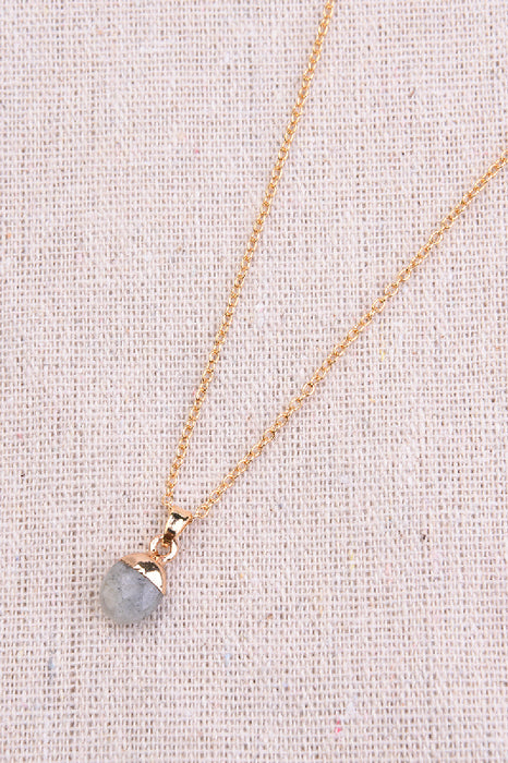 Collier avec pendentif labradorite, 45+5 cm