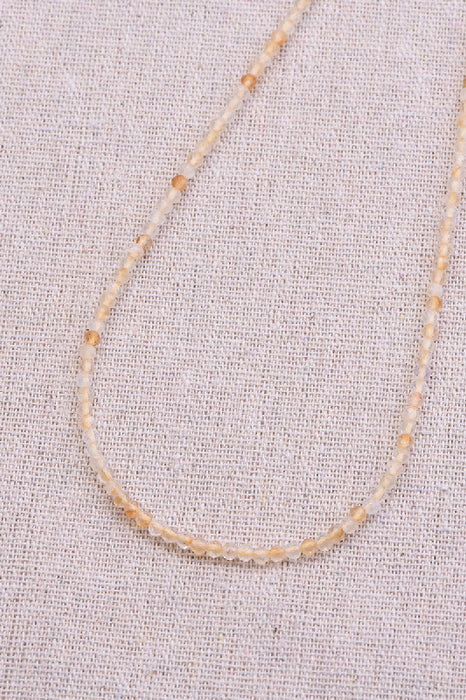 Citrine necklace, 38+5 cm