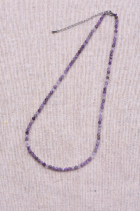 Collier améthyste, 38+5 cm