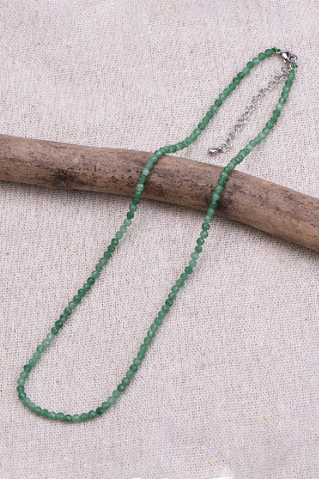 Collier aventurine verte, 38+5 cm