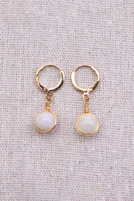 Earring Moonstone