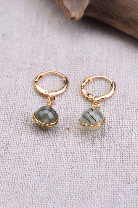 Earring Prehnite