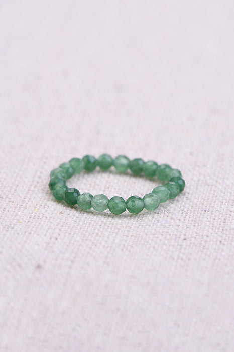 Ring green jade