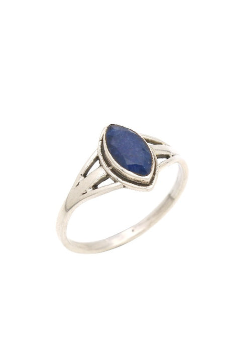 Bague en argent lapis-lazuli