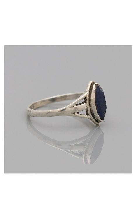 Bague en argent lapis-lazuli