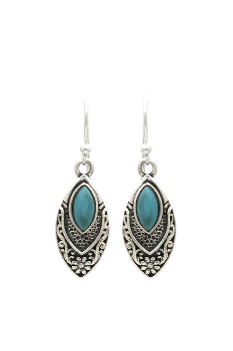 Silver earrings turquoise