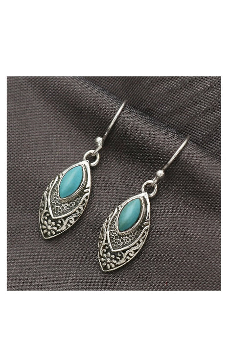 Silver earrings turquoise