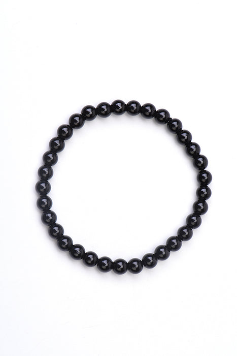 Bracelet 6mm shungite 18,5 cm