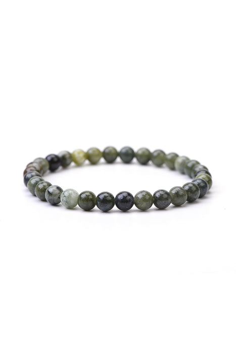 Bracelet 6mm southern jade 18.5 cm
