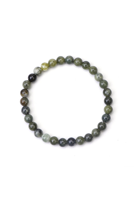 Bracelet 6mm southern jade 18.5 cm