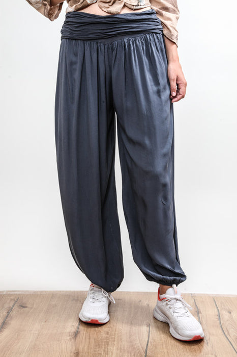 Harem pants viscose anthracite - One Size