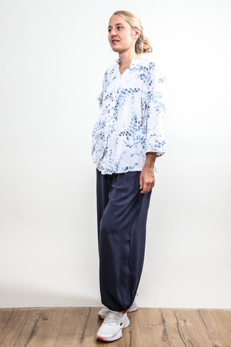 Haremshose Viskose marineblau - One Size