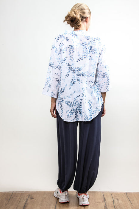 Haremshose Viskose marineblau - One Size
