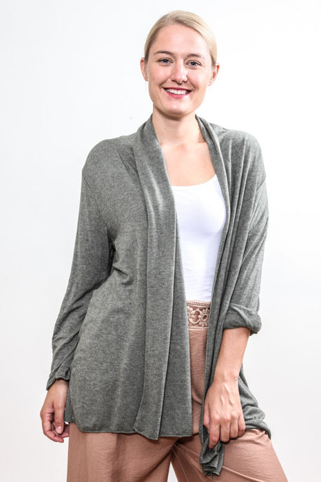 Strickjacke khaki - One Size