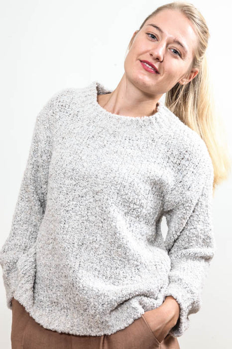 Knitted sweater off-white - One Size