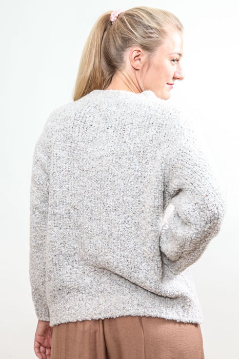 Knitted sweater off-white - One Size