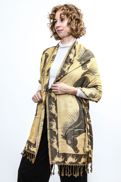 Schal Viskose Pferde 70 x 180 cm