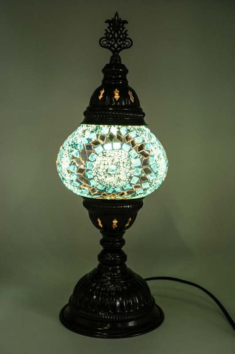 Turkish mosaic lamp blue 13 x 13 x 30 cm