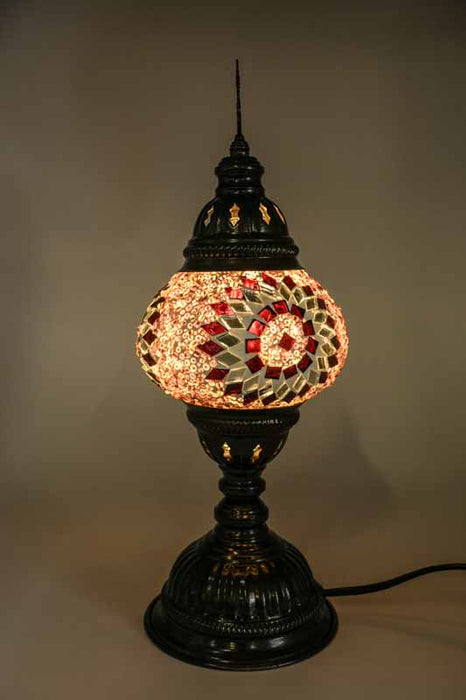 Turkish mosaic lamp amber 13 x 13 x 30 cm