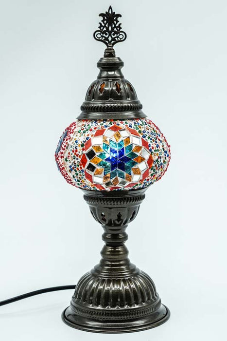 Mosaic lamp multicolor 13 x 13 x 30 cm