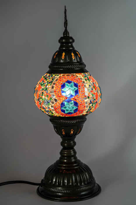 Mosaic lamp multicolor 13 x 13 x 30 cm