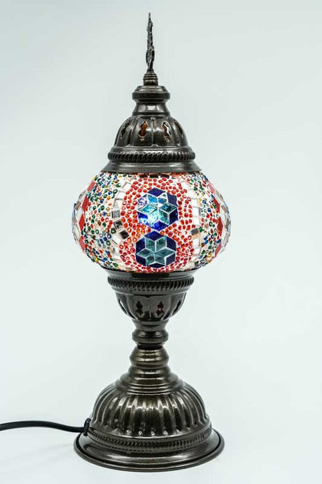 Mosaic lamp multicolor 13 x 13 x 30 cm