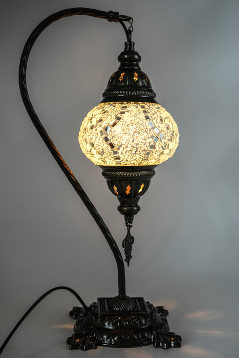 Mosaiklampe weiss 22 x 22 x 44 cm