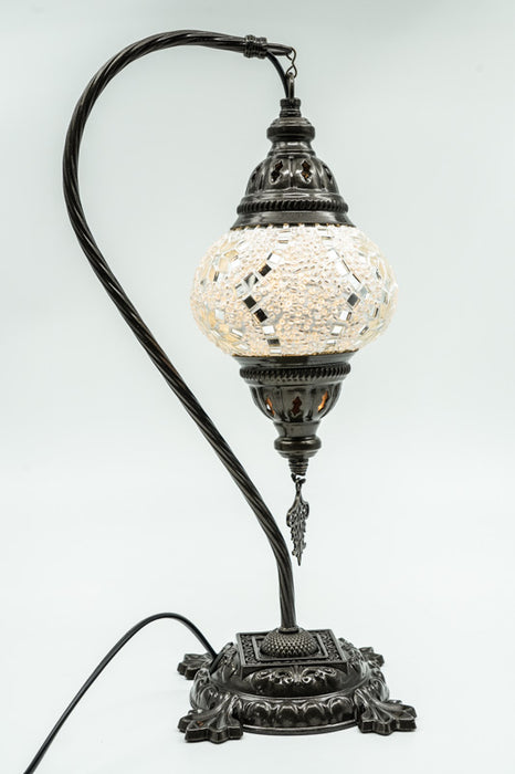 Mosaiklampe weiss 22 x 22 x 44 cm